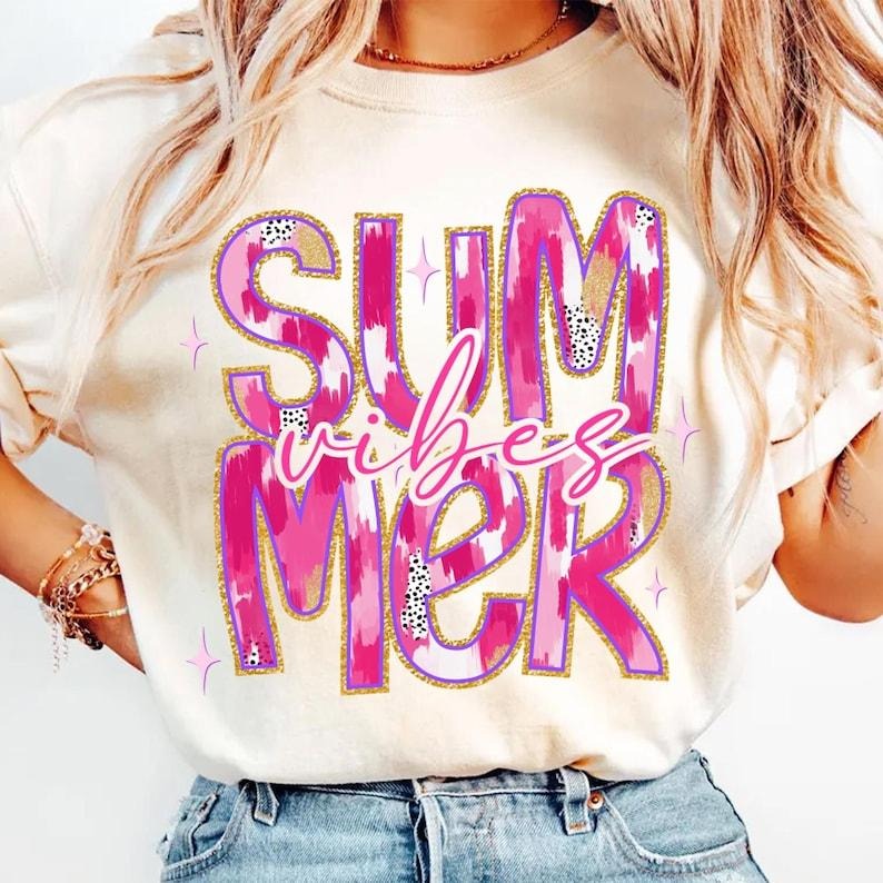 Summer Vibes Summer Brushstroke Retro Summer Coquette Summer Beach Summer Checkered Hello Summer T-Shirt Hoodie, Sweatshirt
