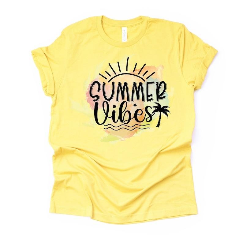 Summer Vibes, Summer Palm Tree Design on premium unisex shirt, 3 color choices, 3x, 4x, plus sizes available Hoodie,...