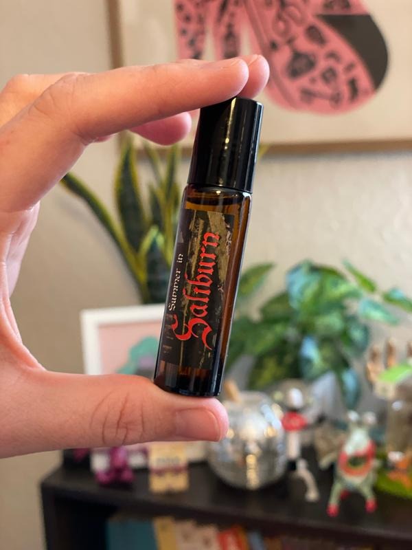 Summer in Saltburn, Fan-made Roller Perfume with notes of Lavender, Orange and Frankincense in cold-pressed Coconut Oil....