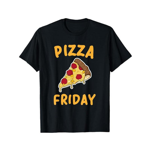 Summer's Hottest Funny Pizza Friday Lover Gift - Comfortable Casual Short Sleeve T-Shirt for Men and Women made in usa...
