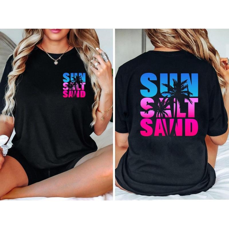 Sun Sand Salt Beach Shirt, Summer shirt, Trendy Beach Shirts for Women sweatshirt, Summer Vacation hoodie, Womens...