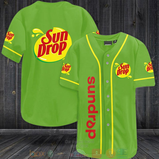 Sun Drop green Baseball shirt