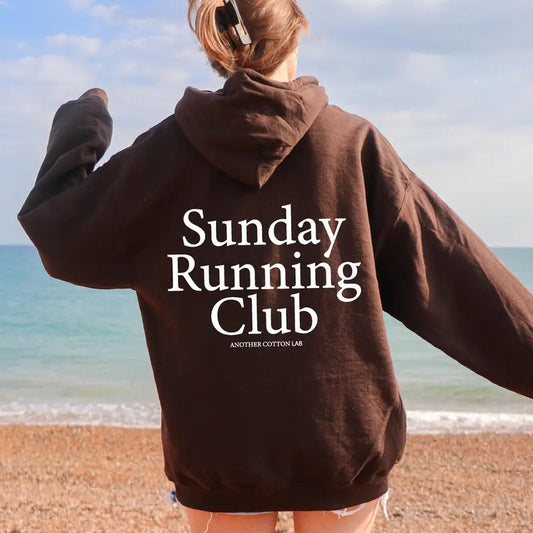 Sunday Running Club Hoodies, Wellness Running Club Runner Joggers Gymnastics Sweatshirt, Tennis Club Varsity Gym Sweater...