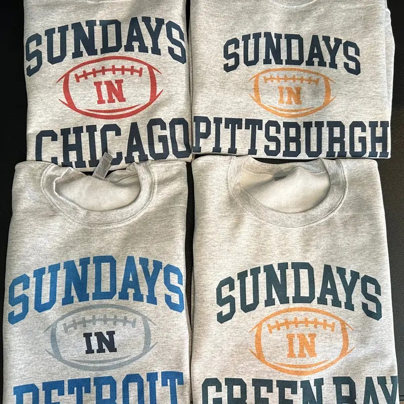 Sundays In Your City Football Sweatshirt T-Shirts, Hoodie | WearSparks.com