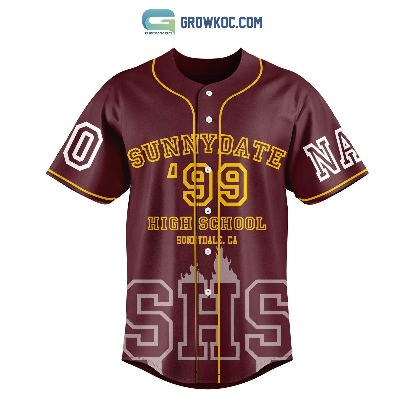 Sunnydale High School 99 The Future Is Ours Personalized Baseball Jersey