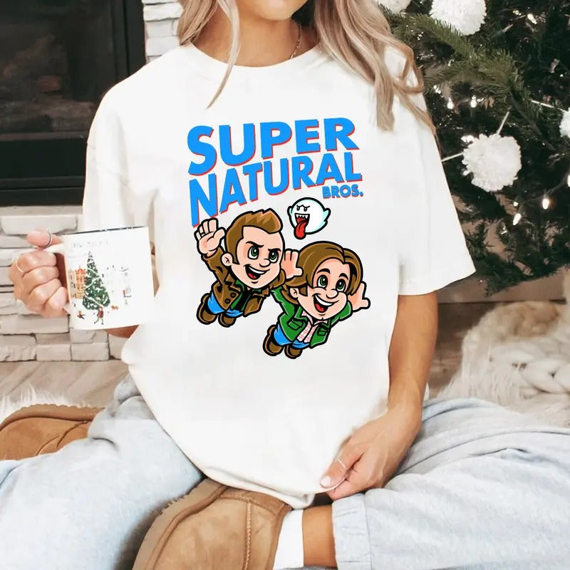 Supernatural Bros T-Shirt, Supernatural Dean Sam T Shirt, Gift For Woman and Man Unisex T-Shirt Sweatshirt Hoodie Casual...