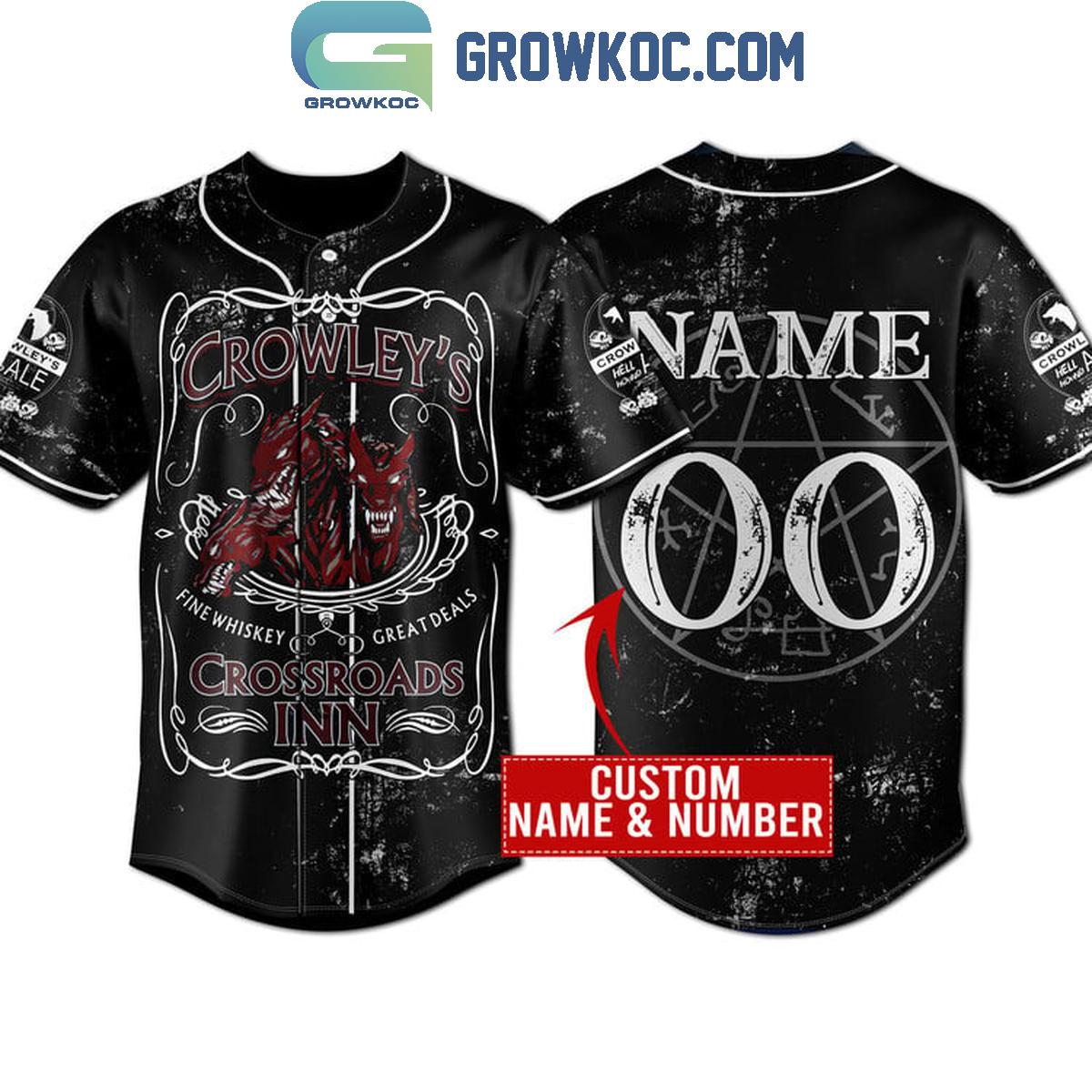 Supernatural Crowley’s Crossroads Inn Personalized Baseball Jersey