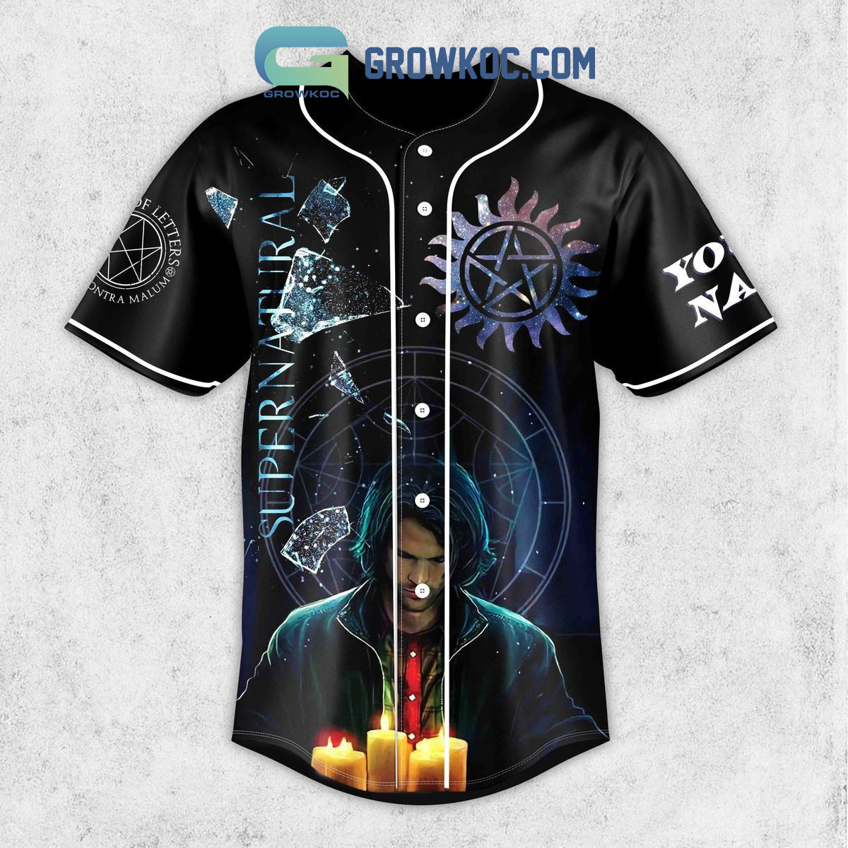 Supernatural Sam Winchester Personalized Baseball Jersey