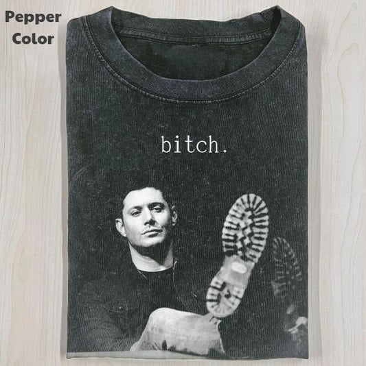 Supernatural Vintage Graphic Tee, Dean Bitc* T-Shirt, TV Series Tee, Unisex Meme Cringe Funny Shirt, Menswear Womenswear...