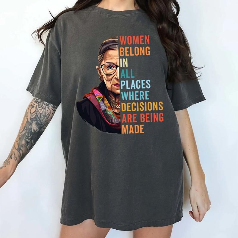 Support Women Comfort Colors Shirt, Women Belong In All Places Where Decisions Are Being Made Tee, Women Rights T-shirt,...