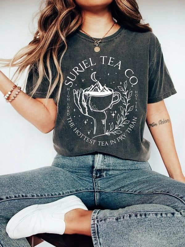 Suriel Tea Co  shirt,Acotar Sweater,Bookish Sweat,Sarah J Maas Shirt,A Court Of Thorns And Roses,Suriel Tea Tshirt,Acotar...