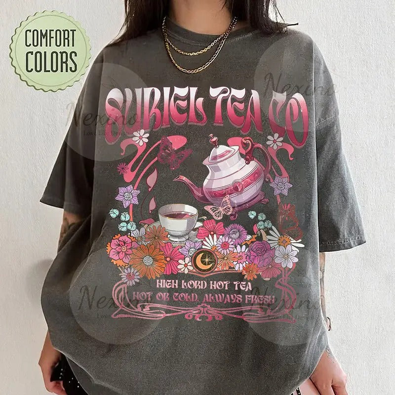 Suriel Tea Co, Suriel Tea Co T Shirt, ACOTAR Shirt, Read Books Stay Weird, Things for Book Lovers, Bookish Gifts for Her,...