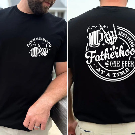 Surviving Fatherhood One Beer At A Time T-shirt Gift For Dad Beer T-shirt Dad Life Shirt Fathers Day Sweatshirt Funny...