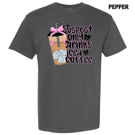 Suspect Drinks Iced Coffee Comfort Colors T-Shirt 'NLB' Hoodie, Sweatshirt | WearSparks.com