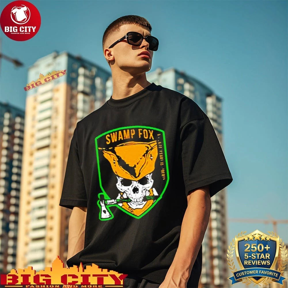 Swamp Fox Patch My Sweetheart Is Liberty Skull shirt