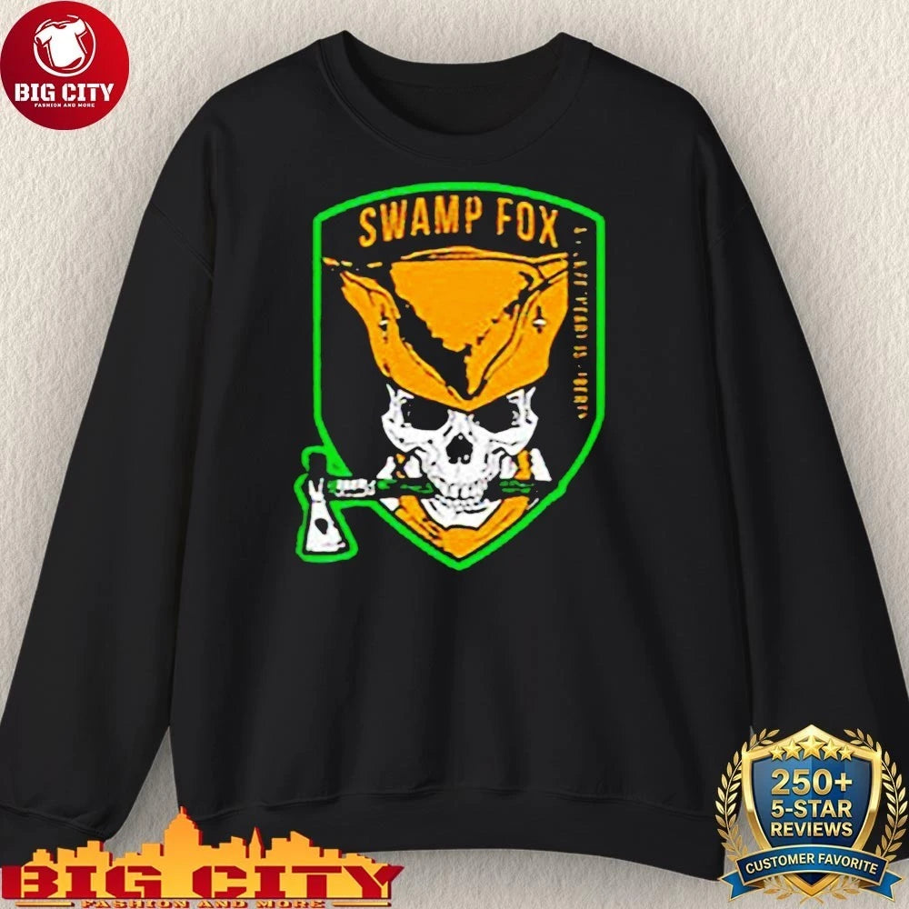 Swamp Fox Patch My Sweetheart Is Liberty Skull shirt