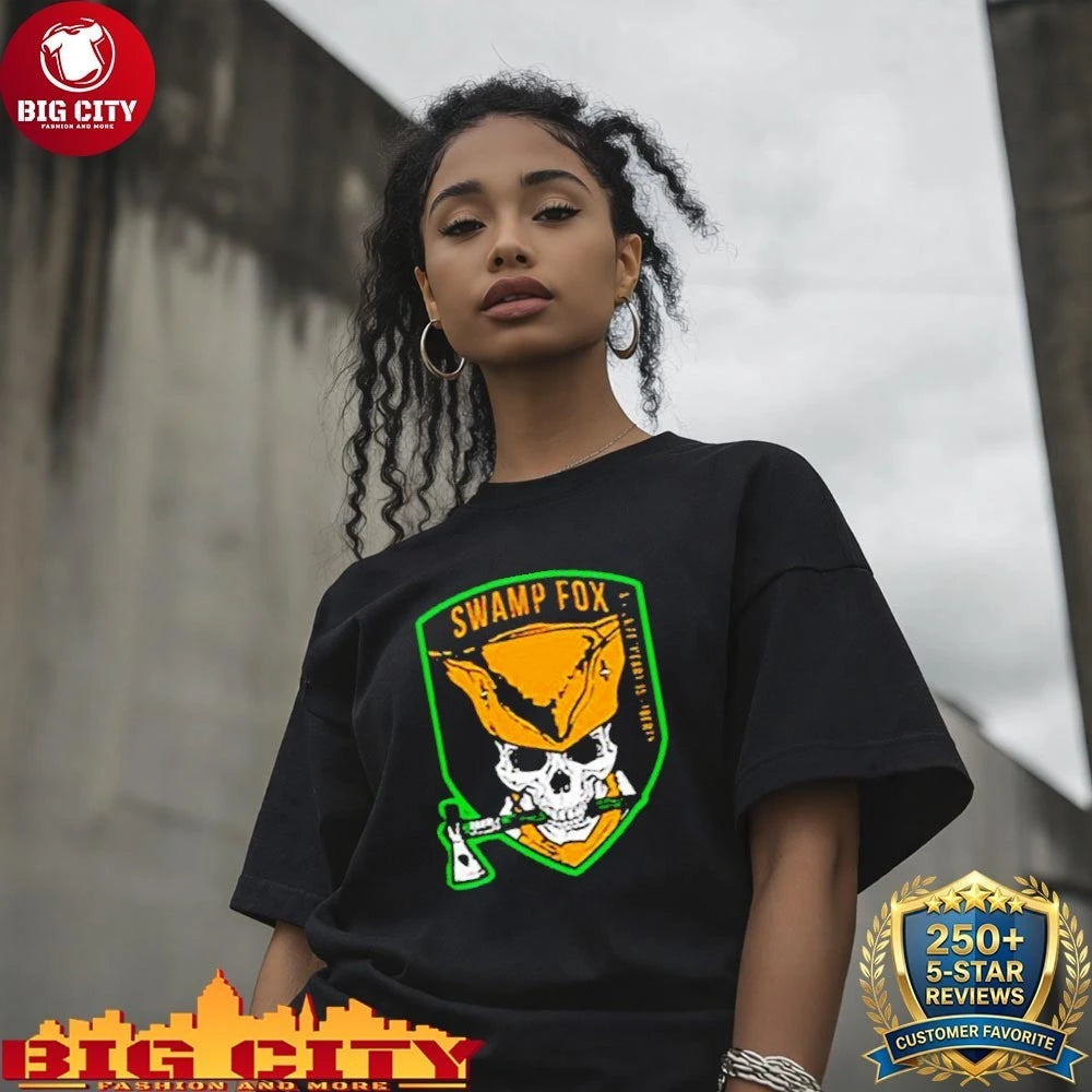 Swamp Fox Patch My Sweetheart Is Liberty Skull shirt
