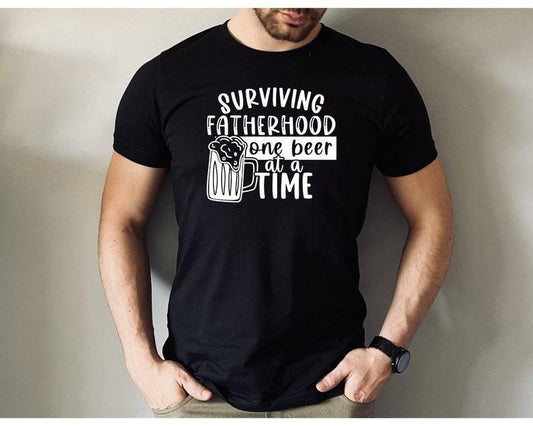 Surviving Fatherhood One Beer At A Time Shirt/T-shirt/Hoodie/Sweater, Fatherhood T-shirt, Father's Day Gift, Cool Dad...