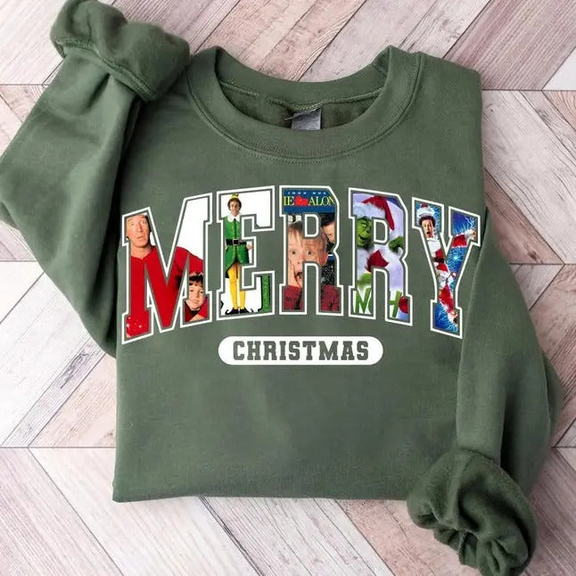Christmas Movie Cotton T-shirt/Sweatshirt for Women - Unisex Style - Womenswear, Top Hoodie | WearSparks.com