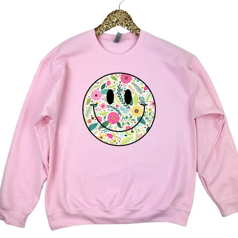 Sweet As Can Be Happy Face Sweatshirt 'NLB' T-Shirts, Hoodie | WearSparks.com