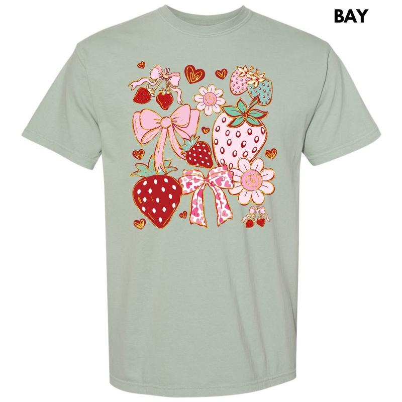Sweet Strawberry Scene Comfort Colors T-Shirt 'NLB' Hoodie, Sweatshirt | WearSparks.com