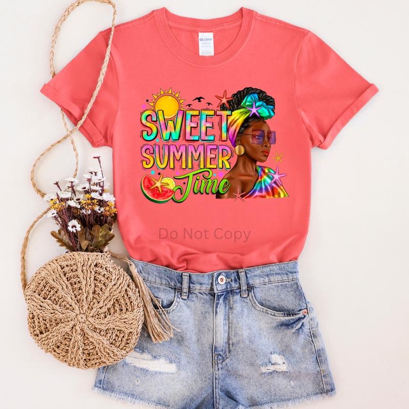 Sweet Summer Time DTF Transfer T-Shirts, Hoodie, Sweatshirt | WearSparks.com