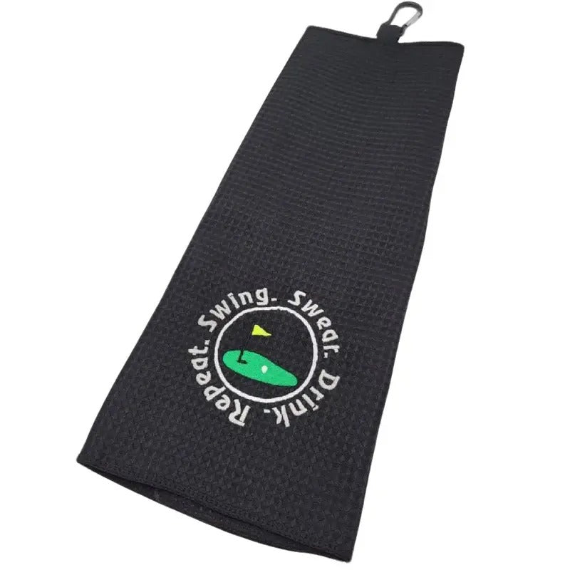 Swing Swear Drink Repeat Golf Towel T-Shirts, Hoodie, Sweatshirt | WearSparks.com
