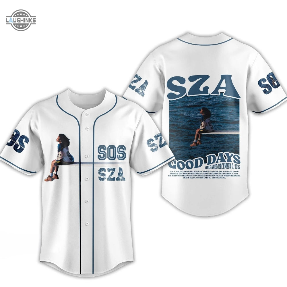 Sza Shirt Good Days By Sza Baseball Sza Jersey Shirt Sza Sos Shirt Sza Sos Jersey For Sale Sza Tour Merch 2023 Baseball Jersey Shirts Sza Concert Shirt
