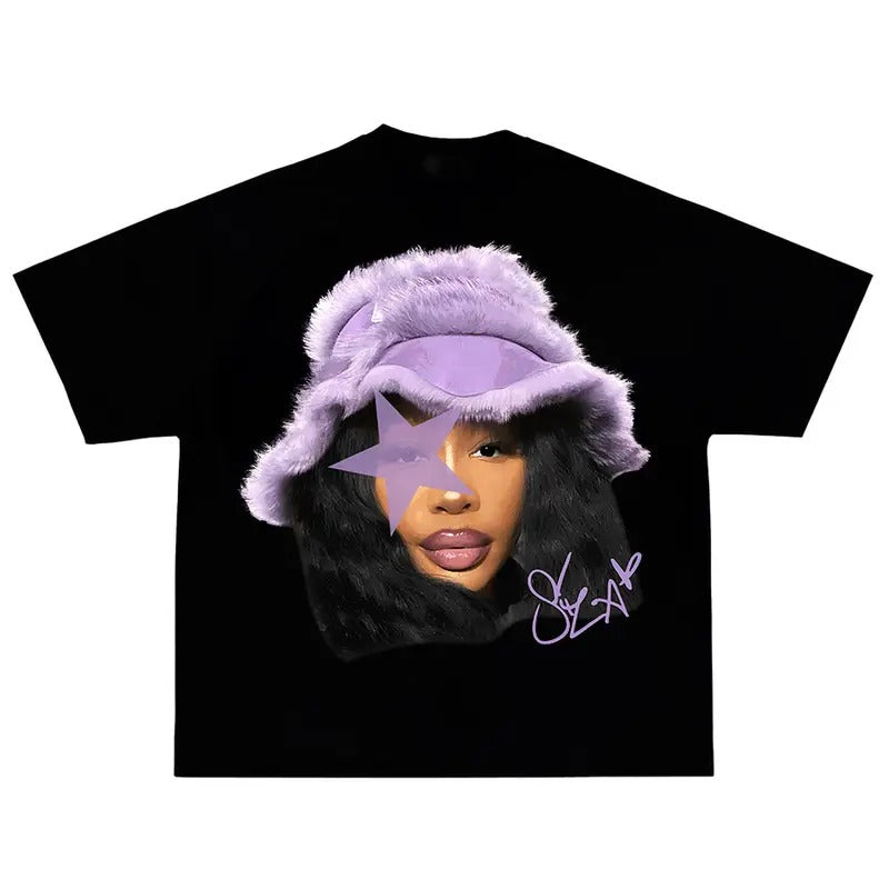 Szaaaa Purple Star Tee Hoodie, Sweatshirt | WearSparks.com