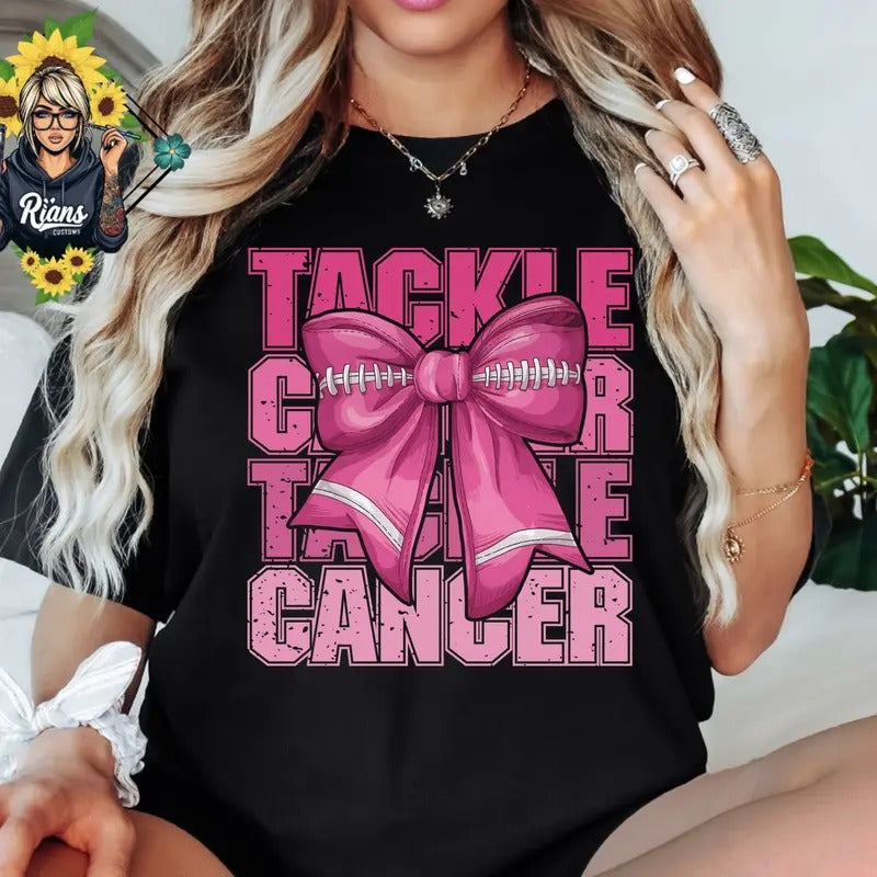 TACKLE Breast Cancer Awareness Unisex Tshirt Hoodie, Sweatshirt | WearSparks.com