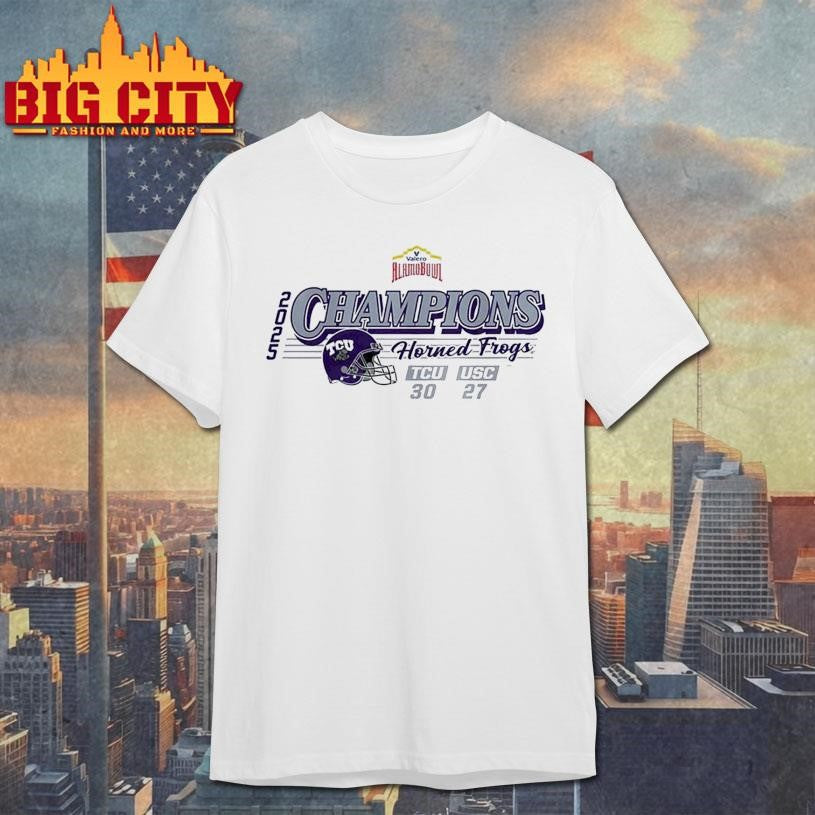 TCU Horned Frogs 2025 Valero Alamo Bowl Champions Shirt