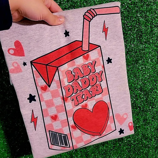 ( TEE SHIRT )Baby Daddy Tears TEE SHIRT - ASH GREY Hoodie, Sweatshirt | WearSparks.com
