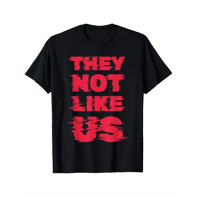 THEY NOT LIKE US NOT LIKE US T-Shirt Cotton Crew Neck T-Shirt, Casual Soft Men's T-Shirt Summer Tee made in usa Hoodie,...