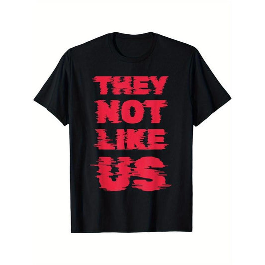 THEY NOT LIKE US NOT LIKE US T-Shirt Cotton Crew Neck T-Shirt, Casual Soft Men's T-Shirt Summer Tee made in usa Hoodie,...