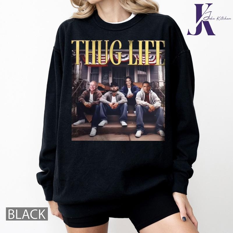 THUG LIFE BLUE VER 3 SHIRT, Kamala Harris President 2024 Shirt, Fashion SWEATSHIRT AND HOODIE | WearSparks.com