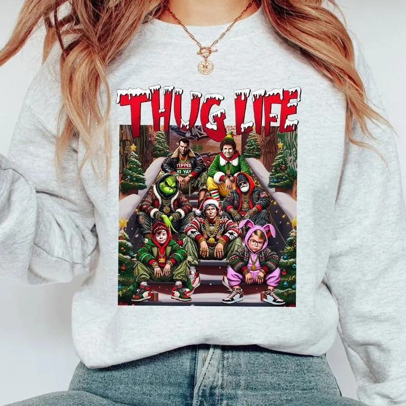 THUGLIFE Christmas Sweatshirt, Hoodie, T