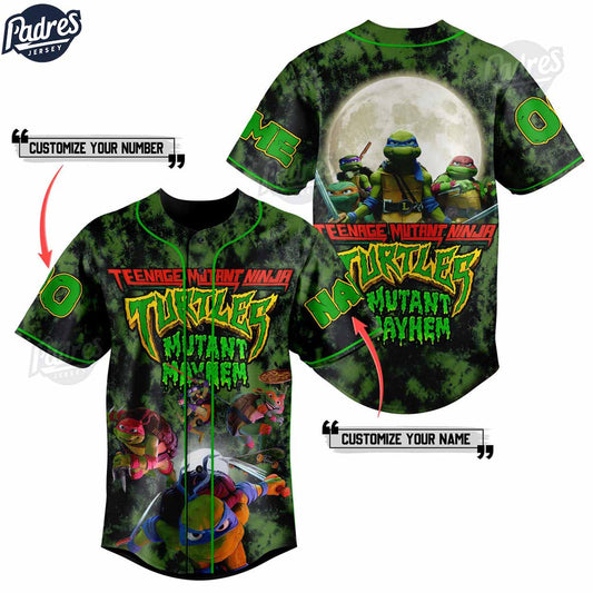 TMNT MUTANT MayHem Ninja Turtles Custom Baseball Jersey Gifts - Padres Jersey Oasis: Elevate Your Baseball... (Image 1)