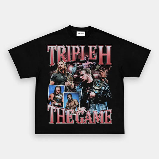 TRIPLE H TEE, Wrestling Graphic Tee, Sports T-shirt, Athlete Shirt, Wrestling Gift, Fitness Tee Crewneck Clothing...