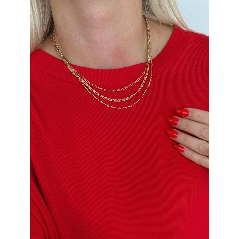 TRIPLE LAYERED NECKLACE T-Shirts, Hoodie, Sweatshirt | WearSparks.com