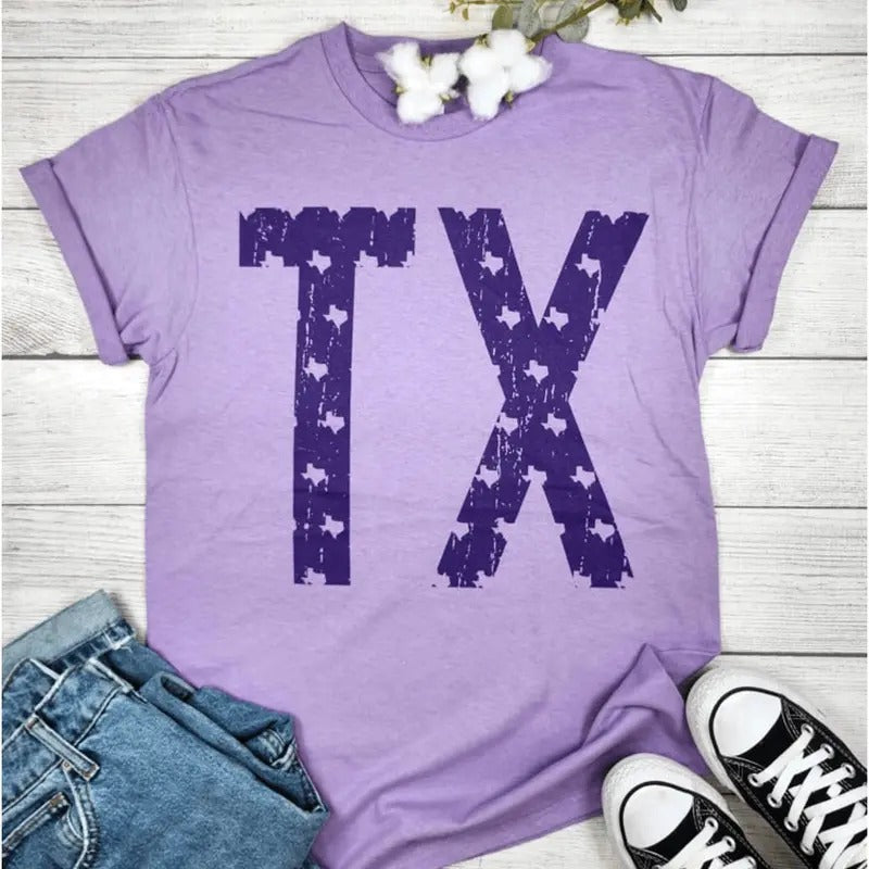 TX Lavender Texas Graphic T-shirt Hoodie, Sweatshirt | WearSparks.com