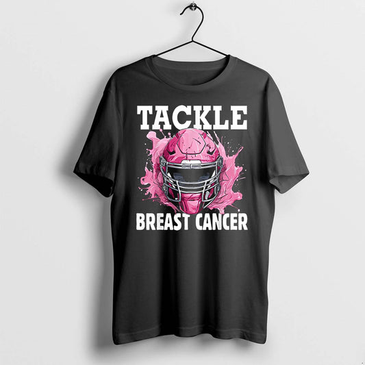 Tackle Football Breast Cancer Awareness Pink Ribbon Tshirts Sweater
