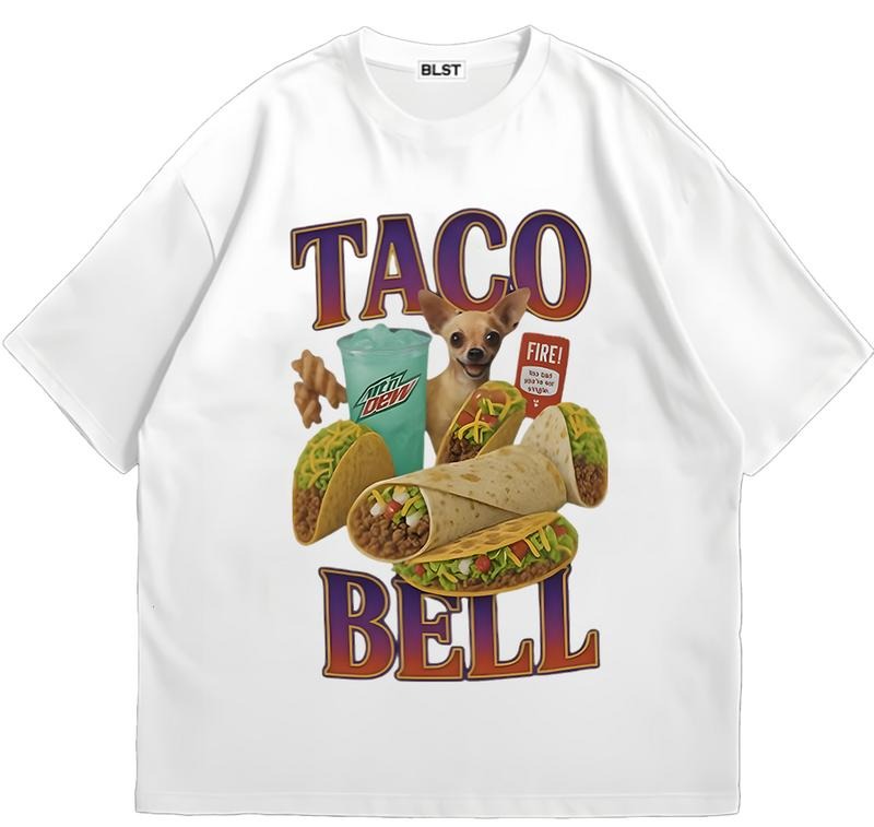 Taco Bell T-Shirt Comfy T-Shirt for Nature Lovers Soft Cotton Fabric Trendy, Viral, and On-Point Hoodie, Sweatshirt