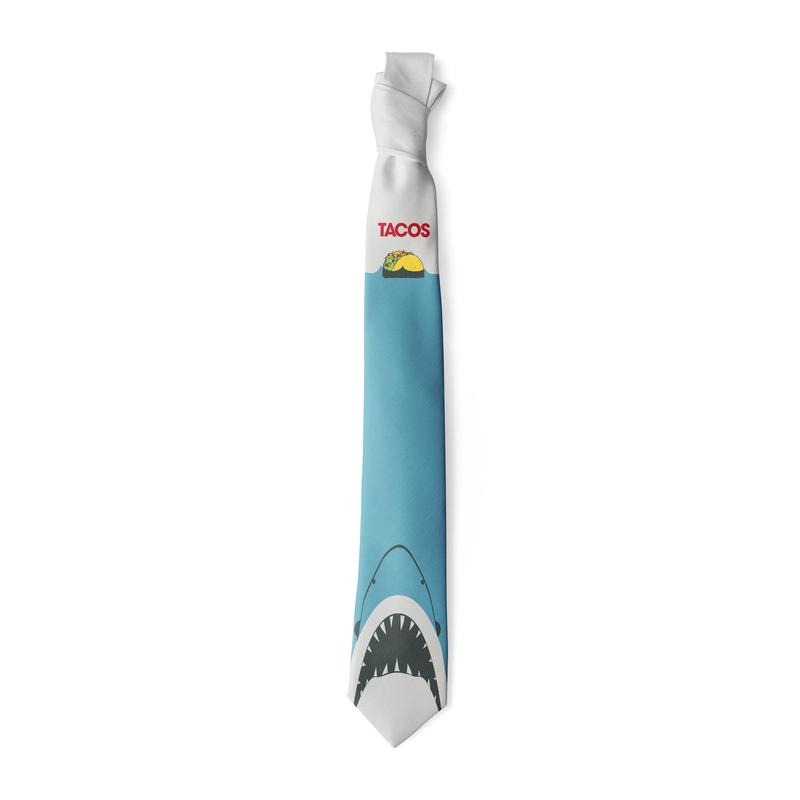 Taco Shark Necktie Funny Ties for Men Shark Tie Mens Novelty Neckties Taco Necktie Funny Ties T-Shirts, Hoodie, Sweatshirt