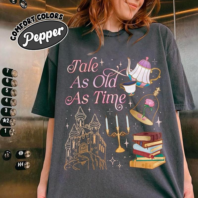 Tale As Old As Time Shirt, Belle Princess Sweatshirt, Beauty Princess Shirt, Family Vacation TShirt, Bookish Shirt,...