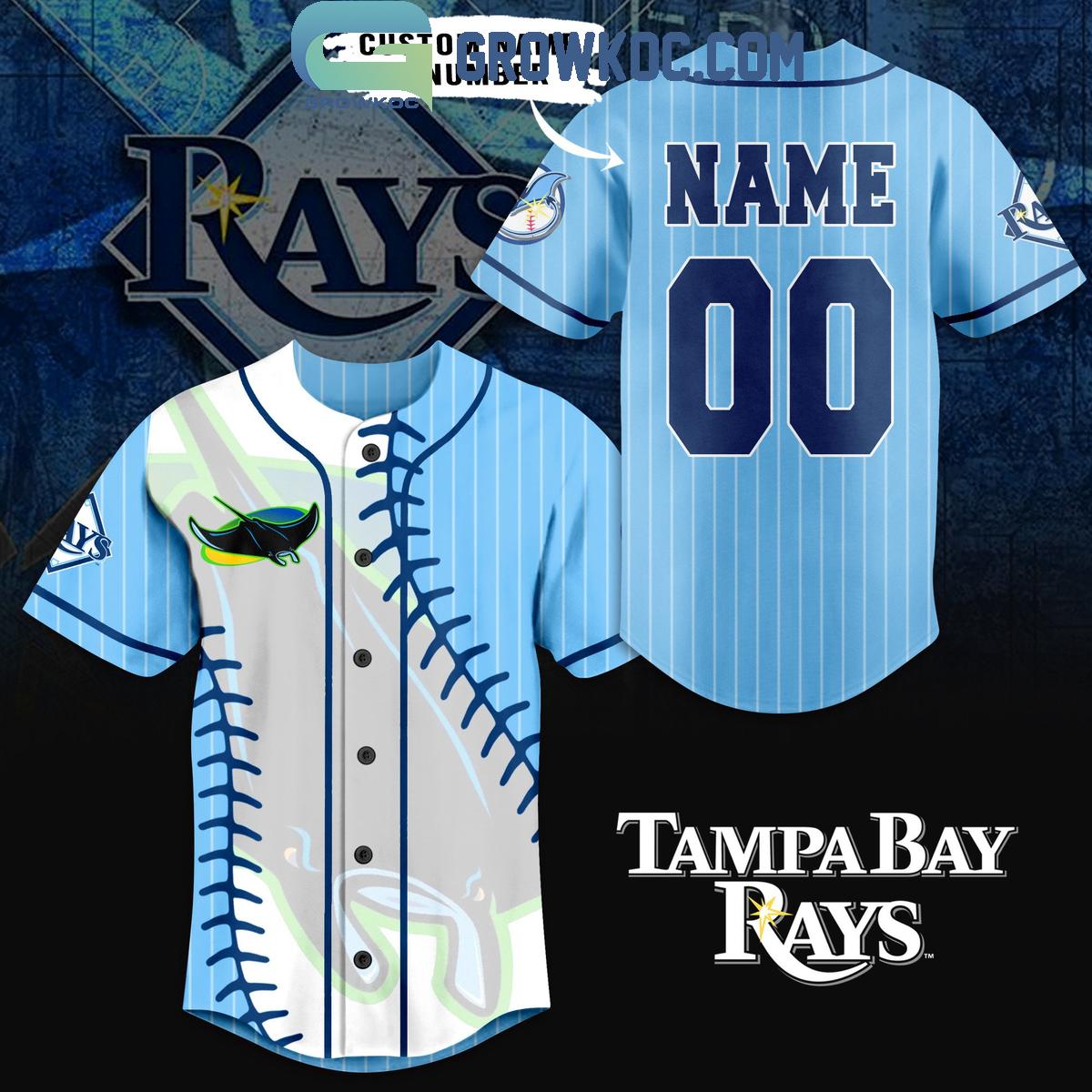 Tampa Bay Rays Baseball Fan Love Personalized Baseball Jersey