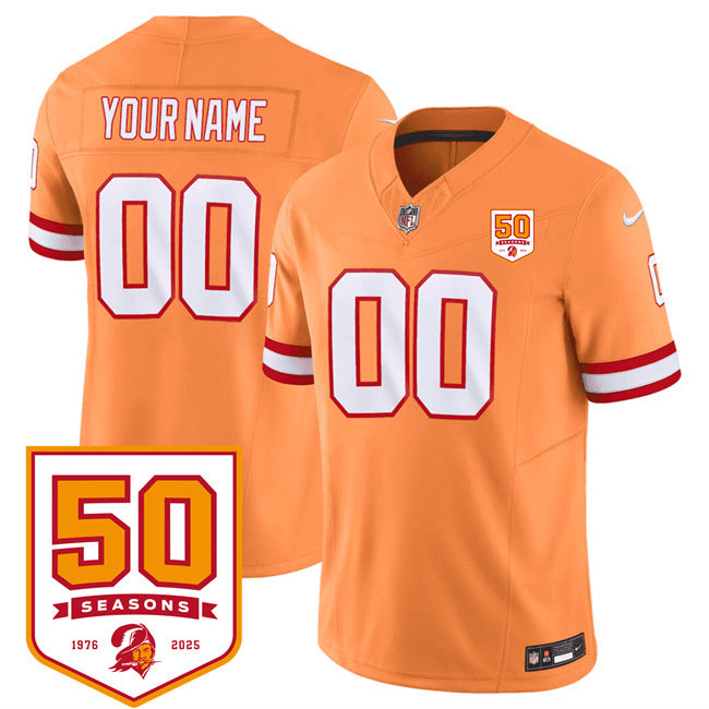 Tampa Bay Buccaneers Active Player Custom Orange 2025 F.U.S.E. 50th Anniversary