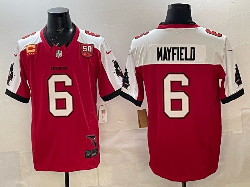 Tampa Bay Buccaneers #6 Baker Mayfield Pirates V3 Style 2