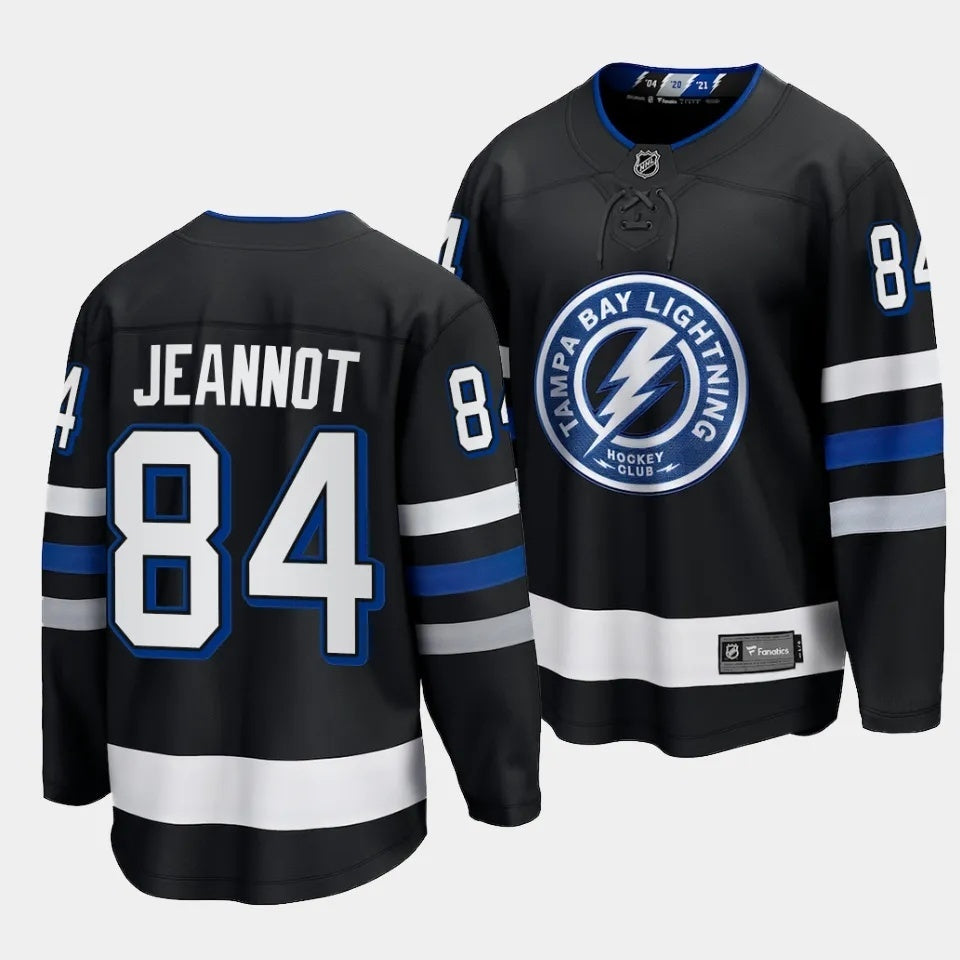 Tampa Bay Lightning #84 Tanner Jeannot 2023-24 Alternate Black Style 1