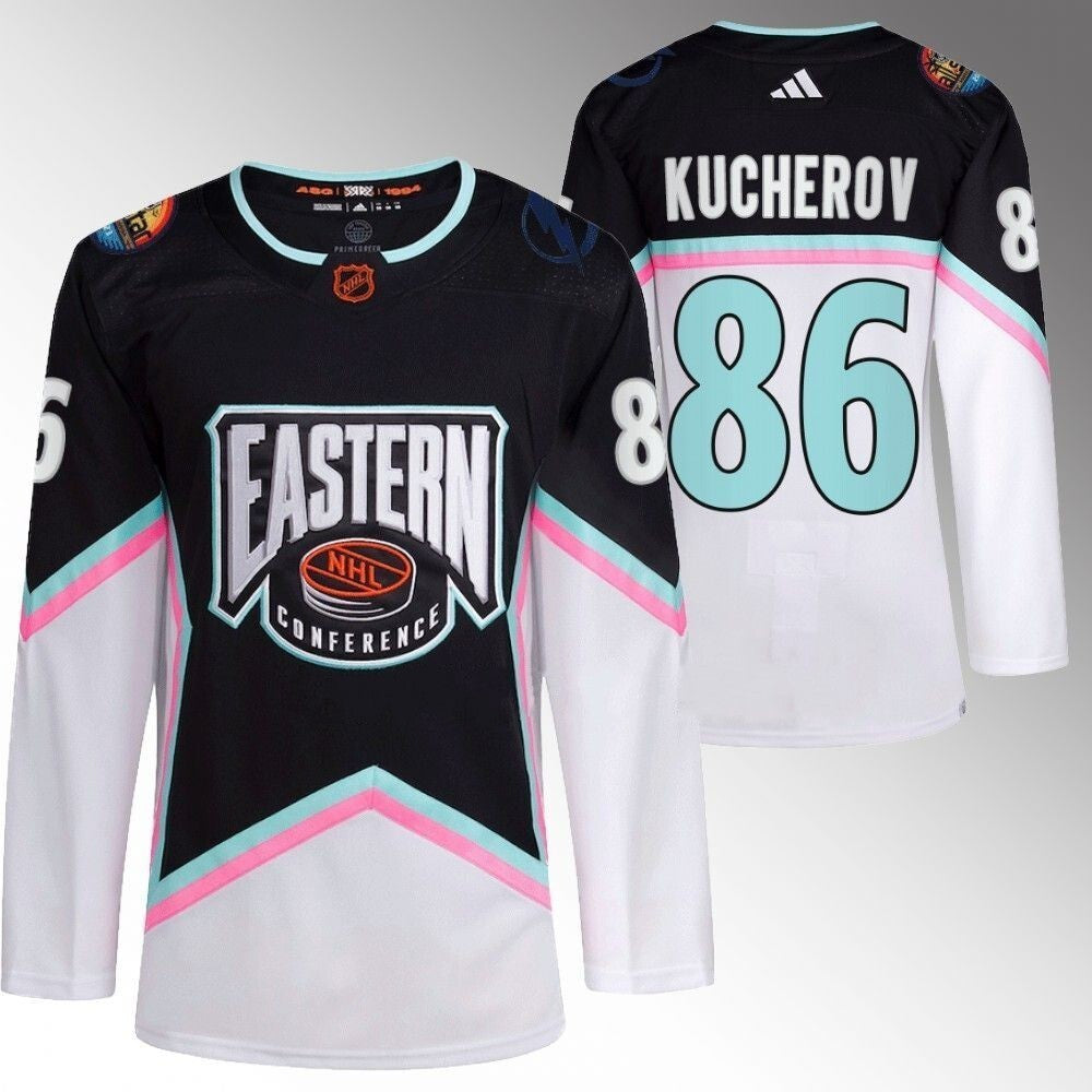 Tampa Bay Lightning #86 Nikita Kucherov 2023 NHL All-Star Black Eastern Conference Jersey