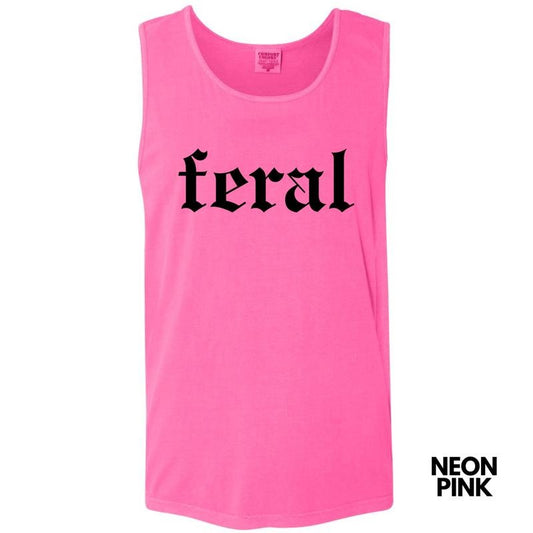 Tank Top - Black FERAL Comfort Colors Tank Top 'NLB' T-Shirts, Hoodie, Sweatshirt | WearSparks.com